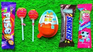 Satisfying video Asmr | rainbow lollipops | chocolate eating video | candy unboxing video Asmr