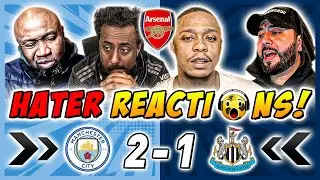 Arsenal Fans DEJECTED 😔 Reactions to Man City 2-1 Newcastle | Premier League Fan Reactions