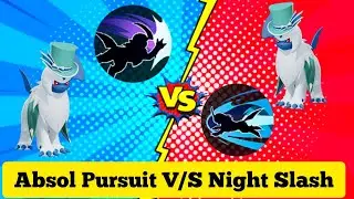 Absol Pursuit V/S Night Slash 👊