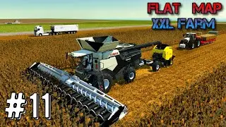 Farming Simulator 25: Плоская карта (XXL) Таймлапс, эпизод #11: Мегаферма, геймплей FS25
