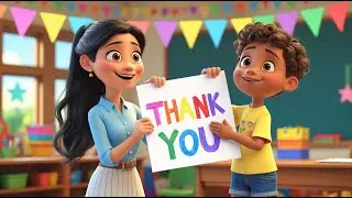 🎵 Thank You Teacher Song 🌟| 💕Cute Kids&rsquo; Appreciation Song 🎵#teachers #thankyou #schoollife