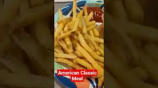 Mid-day Meal Burger and Fries #food #easy #country