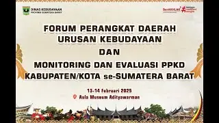 Forum Perangkat Daerah Urusan Kebudayaan dan Monitoring Evaluasi PPKD KabupatenKota se-Sumbar, Zoom