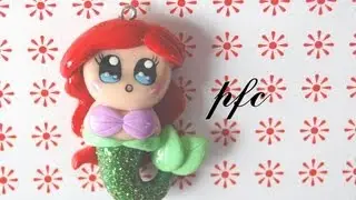 DIY Ariel Chibi Polymer Clay Charm Tutorial (The Little Mermaid)