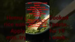 Anti-DANDRUFF&natural hair dye mask|henna powder hair mask for healthy hair growth without dry hair