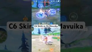 C6 Skirk vs C6 Mavuika #genshinimpact #skirk #mavuika