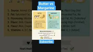 butter vs margarine which is the healthiest #butter #margarine #food