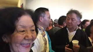 2019 Losar first day celebration in Portland, enjoying Changkhol, Desil and Butter tea