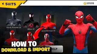 Как импортировать костюм Человека-паука в игру Spider Fuser | Все текстуры скинов Человека-паука 🔥