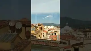 Florence - view of Cathedral and Dome from Orsanmichele museum.