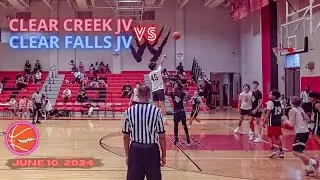 Clear Creek HS JV vs Clear Falls HS JV basketball game at the Clear Brook High School