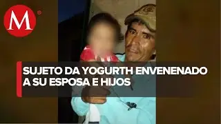 In Chiapas, a man poisons his wife and five children with yogurt.