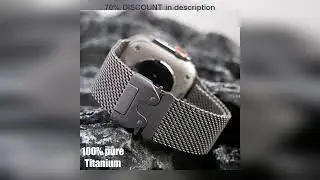 A must-have product! Titanium Band for Apple Watch Ultra 3/2 49mm IWatch Series 11 10 9 8 7 6 Natu
