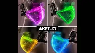 LED Light Up Rave Mask Halloween Mask in 7 different colors