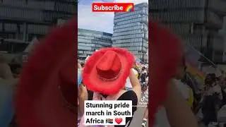 stunning pride march in South Africa 🇿🇦 #humanrights #love