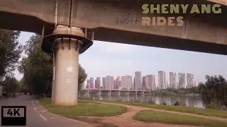 ⁴ᴷ⁶⁰ Riding to the Hun River wandu park 浑河晚渡公园, Shenyang, China (September 05, 2020)