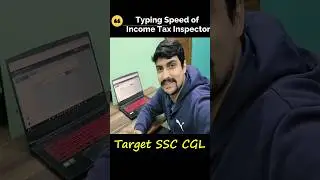 Typing Speed/Typing Test for Govt. Jobs 🔥 #ssc #ssc_cgl #typing