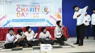 Mime performance on international charity day 2018||veltech University||lavaza 2018||by arts club