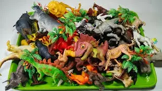 6;04 Minutes Satisfying With Unboxing Review Farm Animal Toy, Cow, Elephant, Tiger, Lion, Asmr
