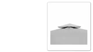 Paviljong konstrotting gr&auml;ddvitt tak 3 x 4 m hos fyndpris.com