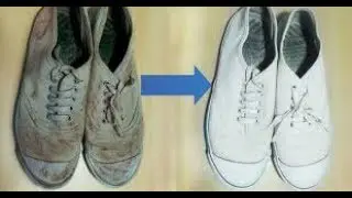 How to clean dirty white shoes ? - Easy
