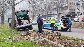 Моментно разсейване доведе до зрелищна катастрофа в Русе