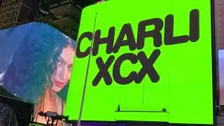 Charli XCX performance at Times Square
