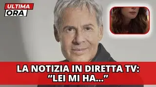 🔴 CLAUDIO BAGLIONI: LA NOTIZIA SHOCK DI POCHI MINUTI FA 