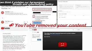 How To Appeal For Your Removed and Deleted Content Video || YouTube removed your content Latest 2022