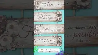 Let All That You Do Be Done In Love &ndash; Personalized Christian Wood Sign Set ❤️