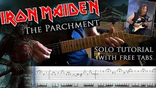 Iron Maiden - The Parchment Dave Murray's guitar solo lesson (with tablatures and backing tracks)
