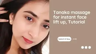 Tanaka Massage 💆&zwj;♀️ for instance face lift up | Face massage | #massage #tanaka