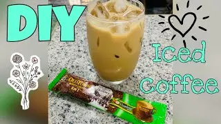 DIY Iced Coffee ☕️ @myoldtownwhitecoffee Hazelnut Flavor | Lhannz Sinag