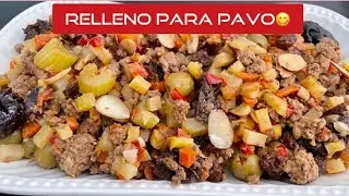 RECETA: COMO HACER DELIOSO RELLENO PARA PAVO, SALUDABLE😋