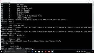Subquery practice in sqlite