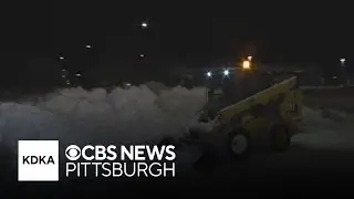 Ambridge crews working to clear area roads following historic winter storm