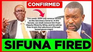 BREAKING NEWS! ODM SG Edwin Sifuna Fired & Removed from ODM Today. ODM FINISHED 