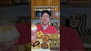 Пробую новое меню выпечки Starbucks, вдохновленное кухнями разных стран мира! 🥐🔥 #starbucks #еда ...