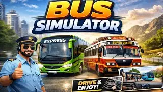 Bus Simulator Game 🚍 | Real Driving Experience | Indian Bus Simulator Gameplay in Hindi