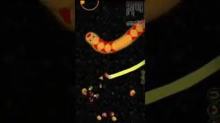 WormsZone.io, slither io gameplay, best trolling slither snake. io game#shorts