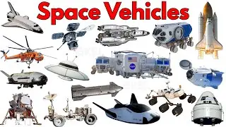 🚀 Vehicle Names & Space Vehicles for Kids 🚗| Learn Vehicles | Preschool Learning Video