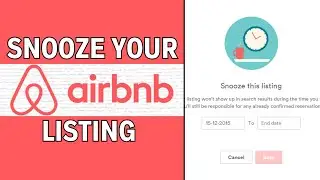 How to Snooze/Unpublish Listing on Airbnb  (LATEST GUIDE)