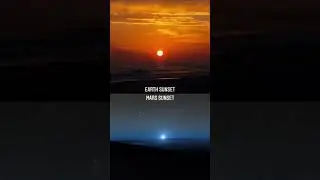 Earth 🌍 sunset vs Mars sunset