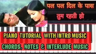 Pal Pal Dil Ke Paas Piano Tutorial | Pal Pal Dil Ke Paas Piano Chords I