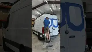 Adding natural light to this Sprinter! #vanconversion #vanlife #campervan #campervanconversion