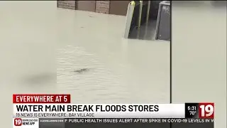 Large water main break shuts down several businesses in Bay Village