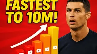 Fastest YouTube Channels to Hit 10 Million Subscribers | 3D Comparison#cristianoronaldo