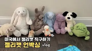 국민애착인형 젤리캣직구 젤리캣언박싱 미국브이로그