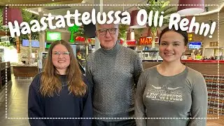 Presidenttiehdokas Olli Rehn lasten haastattelussa (Elina Sofia)