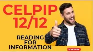 Get CELPIP 12/12 | Reading Tips